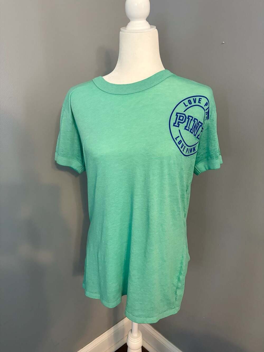 y2k Victoria secret pink green yankee top with the...